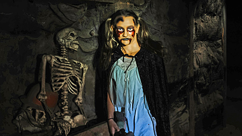 One of the monsters at Haunted Hollow
