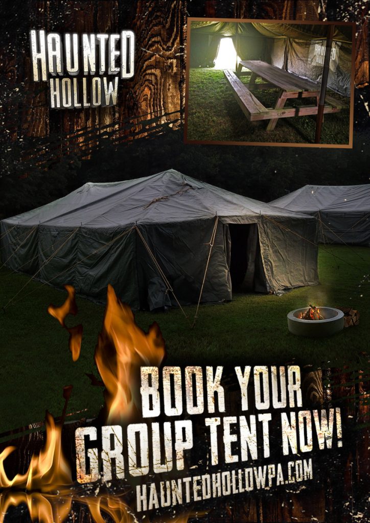 Book your group tent now!
