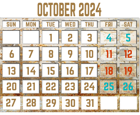 October Calendar